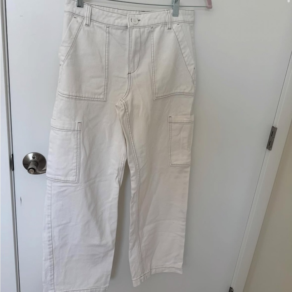 White Cargo Pants